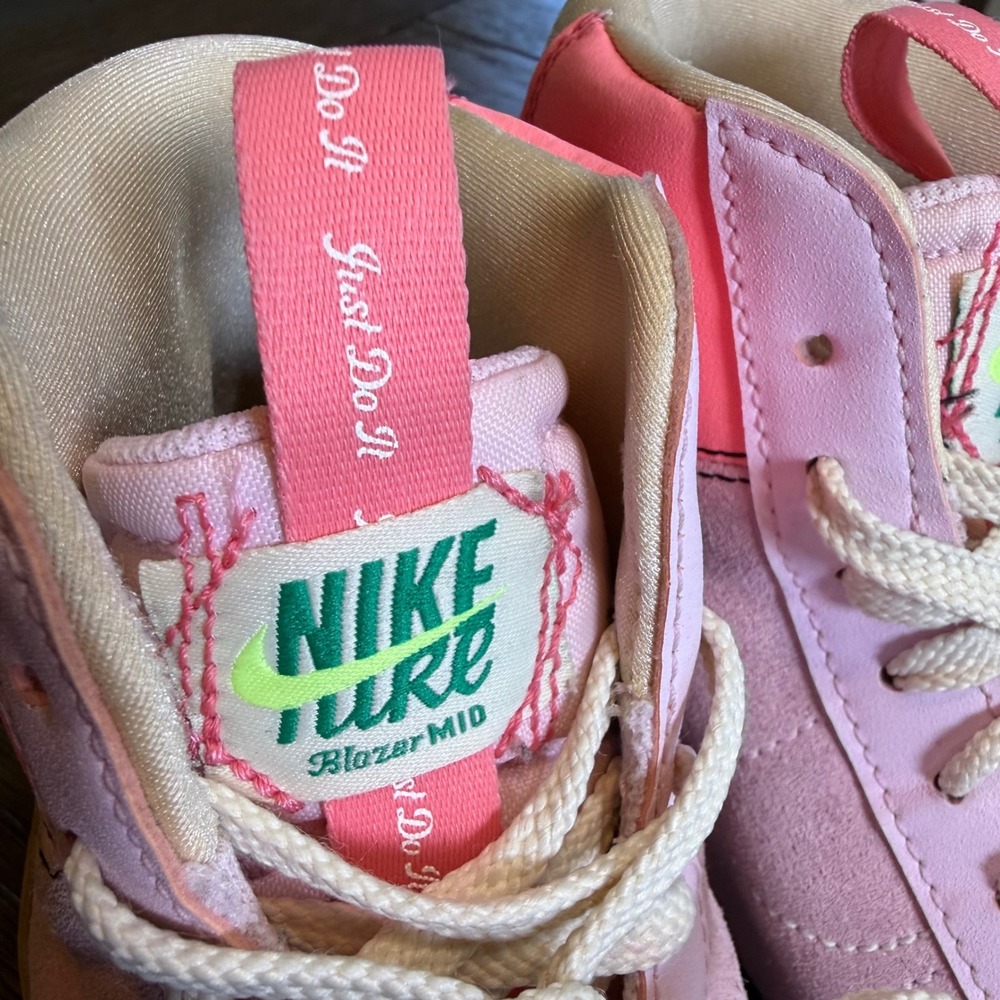 Nike Blazer Mid 77 SE Dance Sneakers Pink Foam Coconut Milk Womens 8.5 / 7Y - Picture 3 of 10